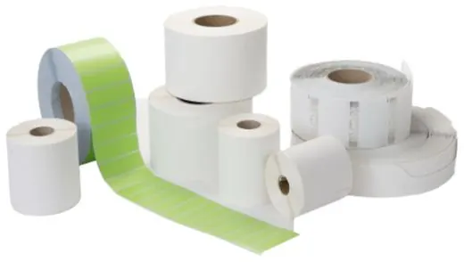 Thermal label rolls and RFID labels